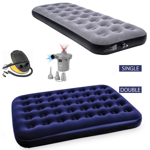 Double single flocked camping - double,