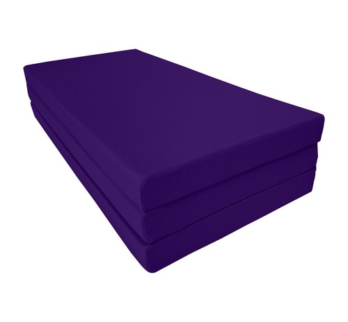 Purple full trifold foam bed - trifold,