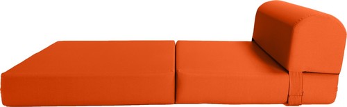 Orange sleeper chair - sleeper,